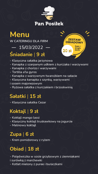 Pan Posiłek- catering dietetyczny Kalisz