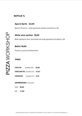 PIZZA WORKSHOP Warszawa