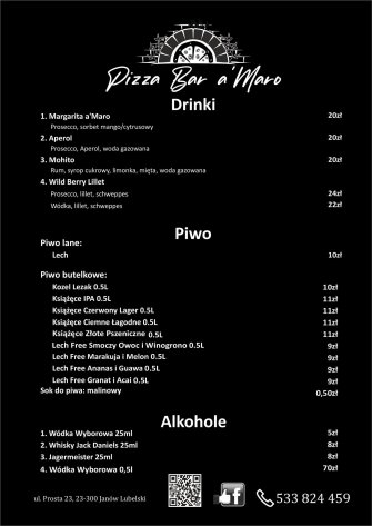 Pizza Bar a’Maro Janów Lubelski