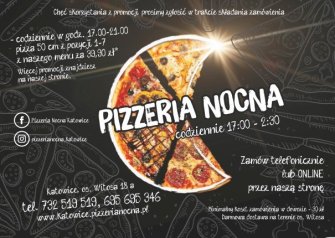 Pizzeria Nocna Katowice - jedzenie z dostawą w nocy