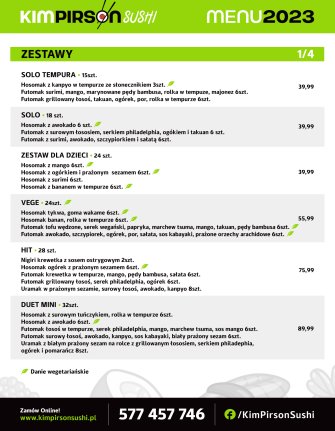 Sushi na zamówienie- Kim Pirson Sushi- Zielona Góra i okolice