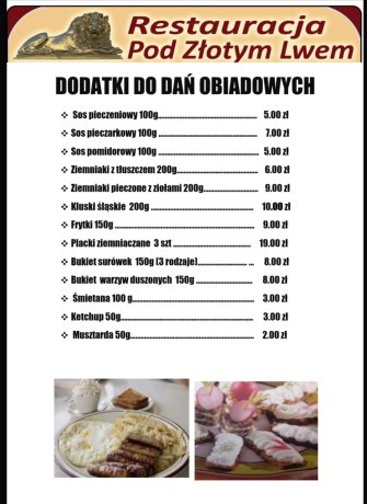 Restauracja Pod Złotym Lwem Grodków