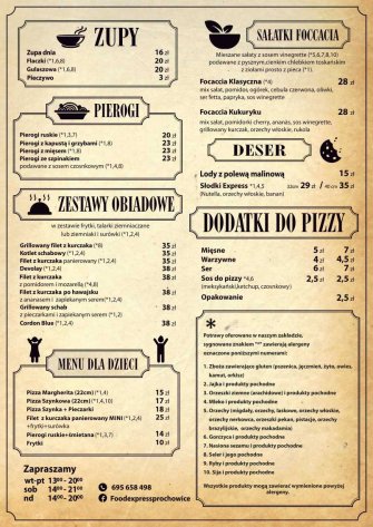 Pizzeria Food Express Prochowice