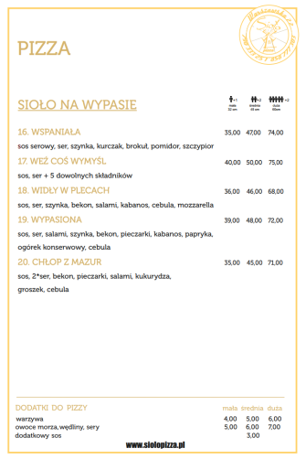 Sioło pizza Bialystok Białystok