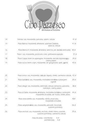 CIBO Pazzesco Restauracja Pizzeria Sosnowiec