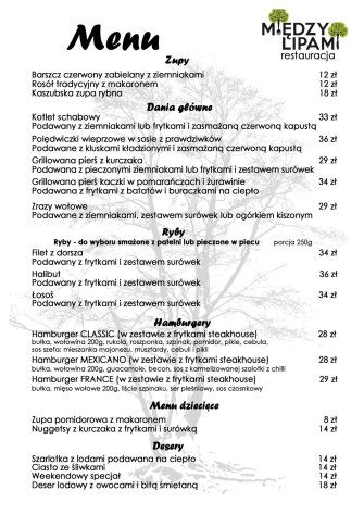 Restauracja "Między Lipami" Puck