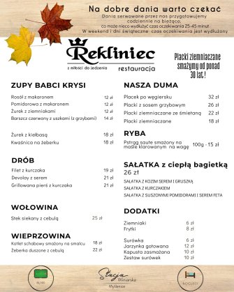 Rekliniec Restauracja Myślenice