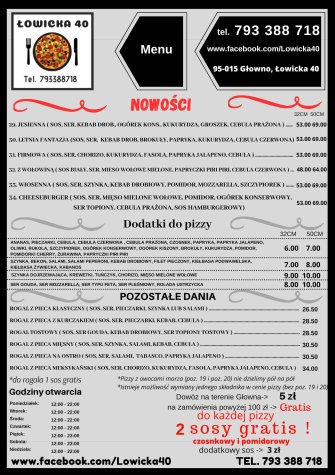 Pizzeria Łowicka 40 Głowno