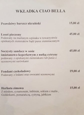 Ciao Bella Restauracja - Pizzeria Elbląg