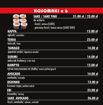 TODO Sushi Warszawa