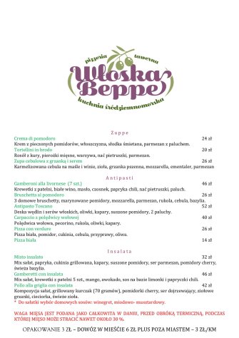 Pizzeria - Tawerna Włoska "Beppe" Zduńska Wola