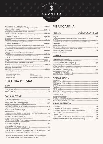 Restauracja Bazylia Gdańsk