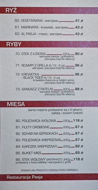 PASJA Restauracja Jelenia Góra