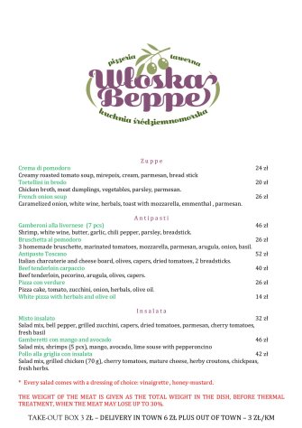 Pizzeria - Tawerna Włoska "Beppe" Zduńska Wola