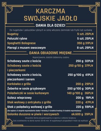 Restauracja Karczma Swojskie Jadło Władysławowo