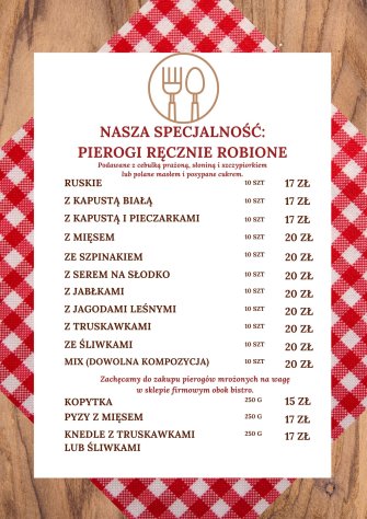 Bistro "Smaczny Kęs" w Zabłędzy Tuchów