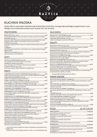 Restauracja Bazylia Gdańsk