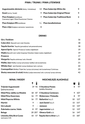 Restauracja Moringa dawniej Na WIdelcu Augustów