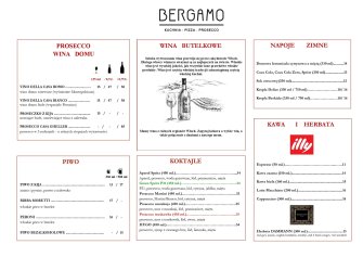 Bergamo - kuchnia pizza prosecco Gdynia