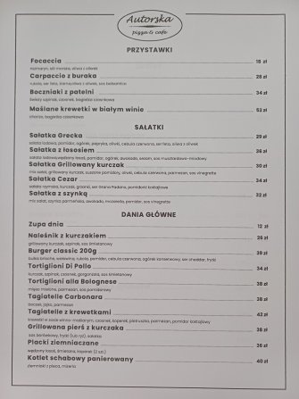 Autorska pizza&cafe Skarżysko-Kamienna