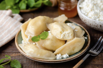 Pierogi z twarogiem i cukrem Gdańsk