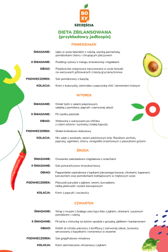 Boxy Szczęścia - catering dietetyczny Ostróda