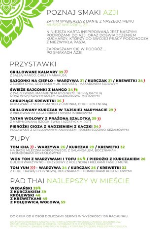 WHY THAI Food&Wine Warszawa