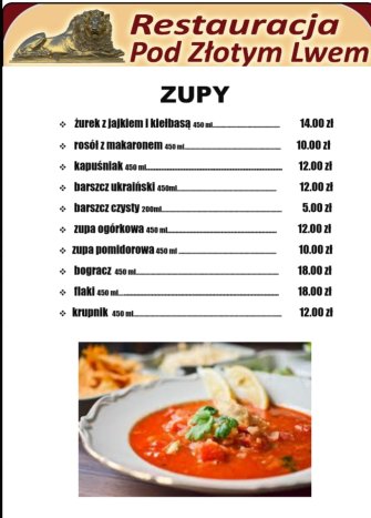 Restauracja Pod Złotym Lwem Grodków