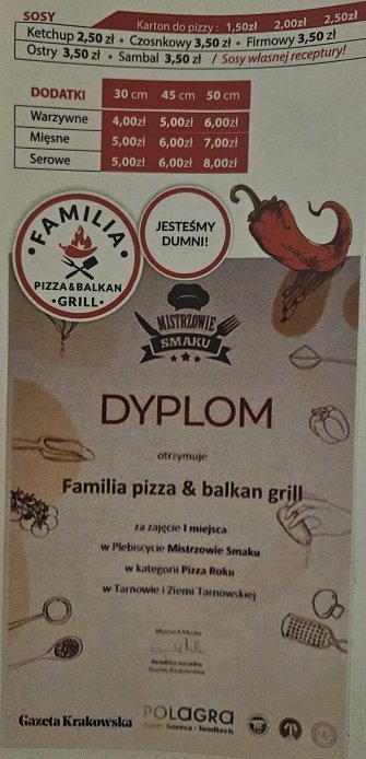 Familia - pizza & balkan grill Bochnia