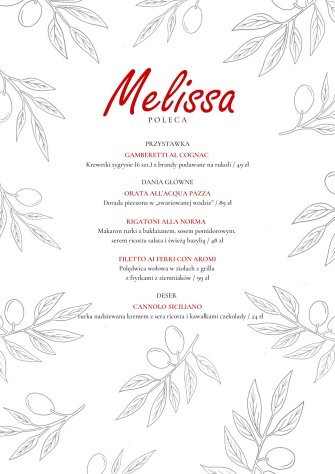 Restauracja - Pizzeria "Melissa" Ustroń