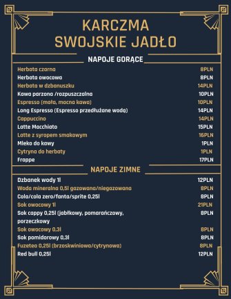 Restauracja Karczma Swojskie Jadło Władysławowo