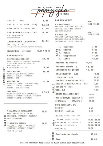 Pizzeria Papryczka Boguszowice Rybnik