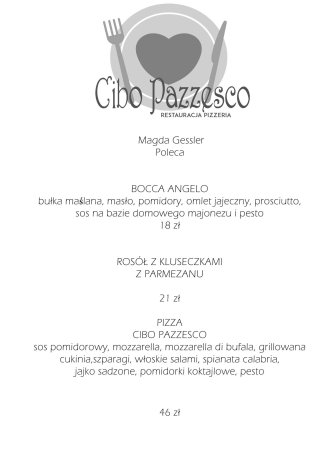 CIBO Pazzesco Restauracja Pizzeria Sosnowiec